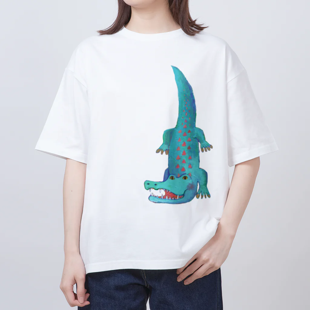 KOPETO のワイルドキュートなわにさん オーバーサイズTシャツ