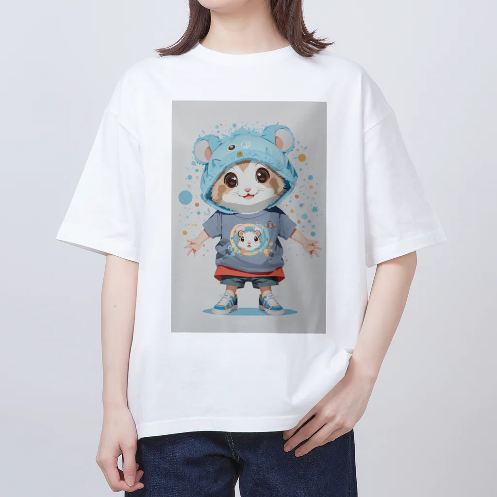 ka-washopのハムちゃりcuteグッズ オーバーサイズTシャツ