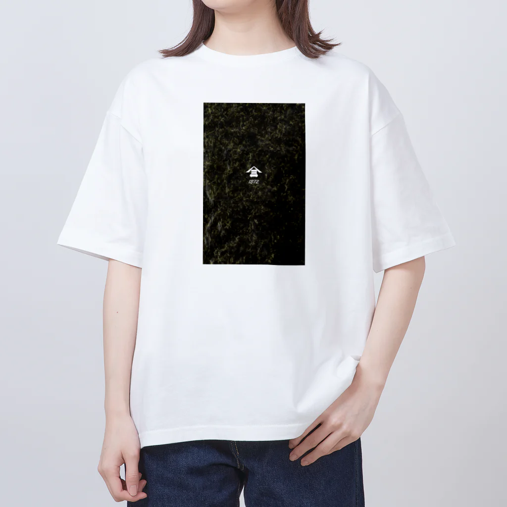 フルイチの趣味の山三1872(海苔柄) Oversized T-Shirt