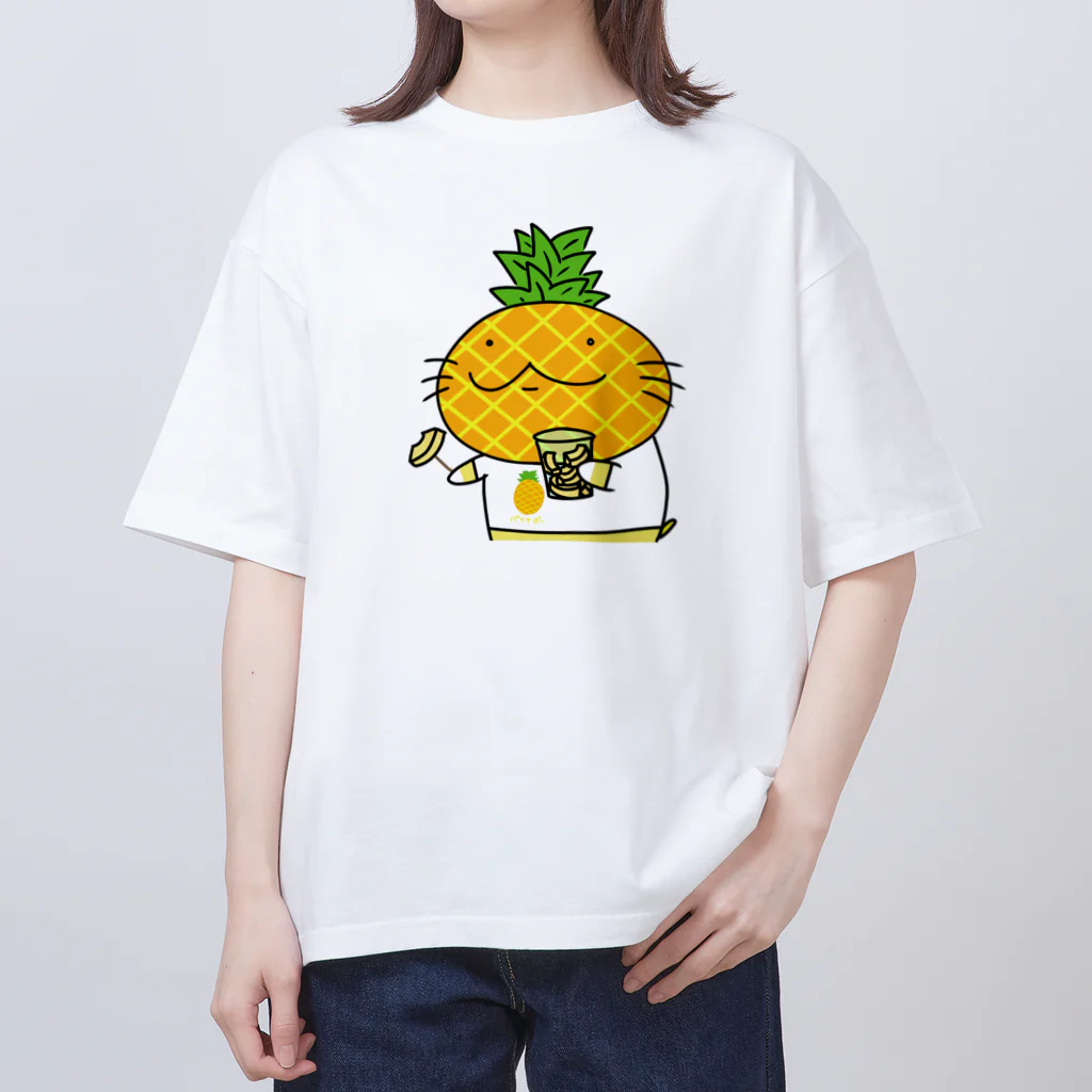 YUTANEKO公式ショップのパイナップルの日 Oversized T-Shirt