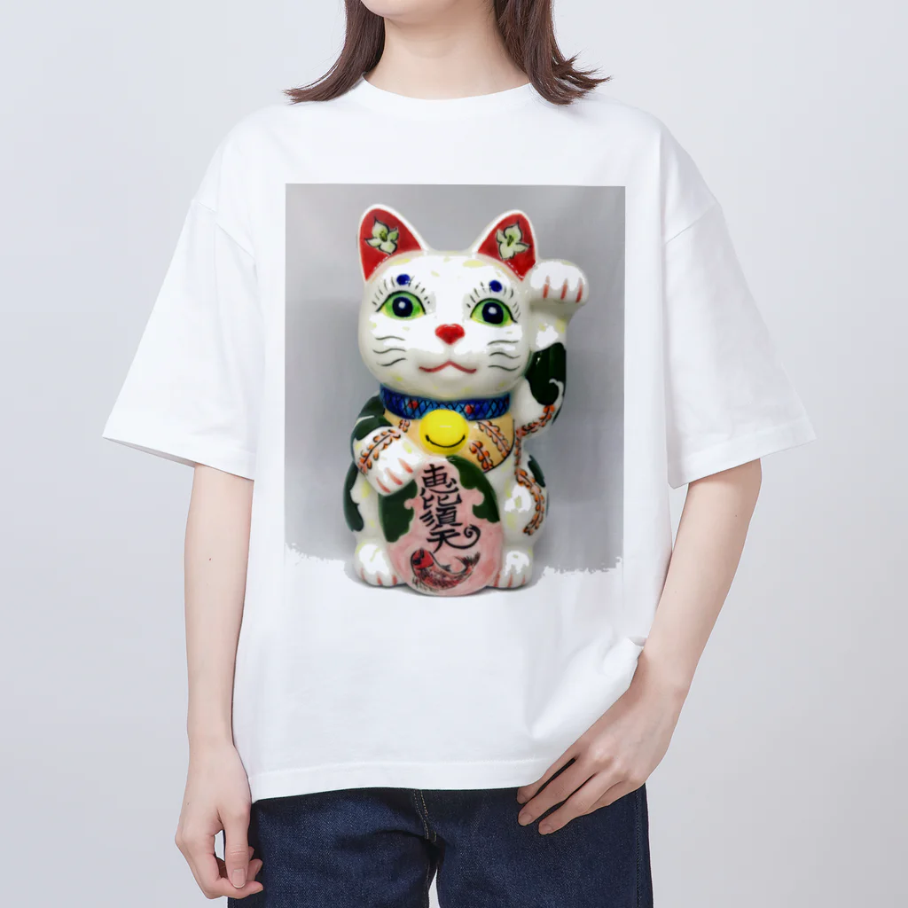 GENRYUの招き猫・恵比寿天 オーバーサイズTシャツ