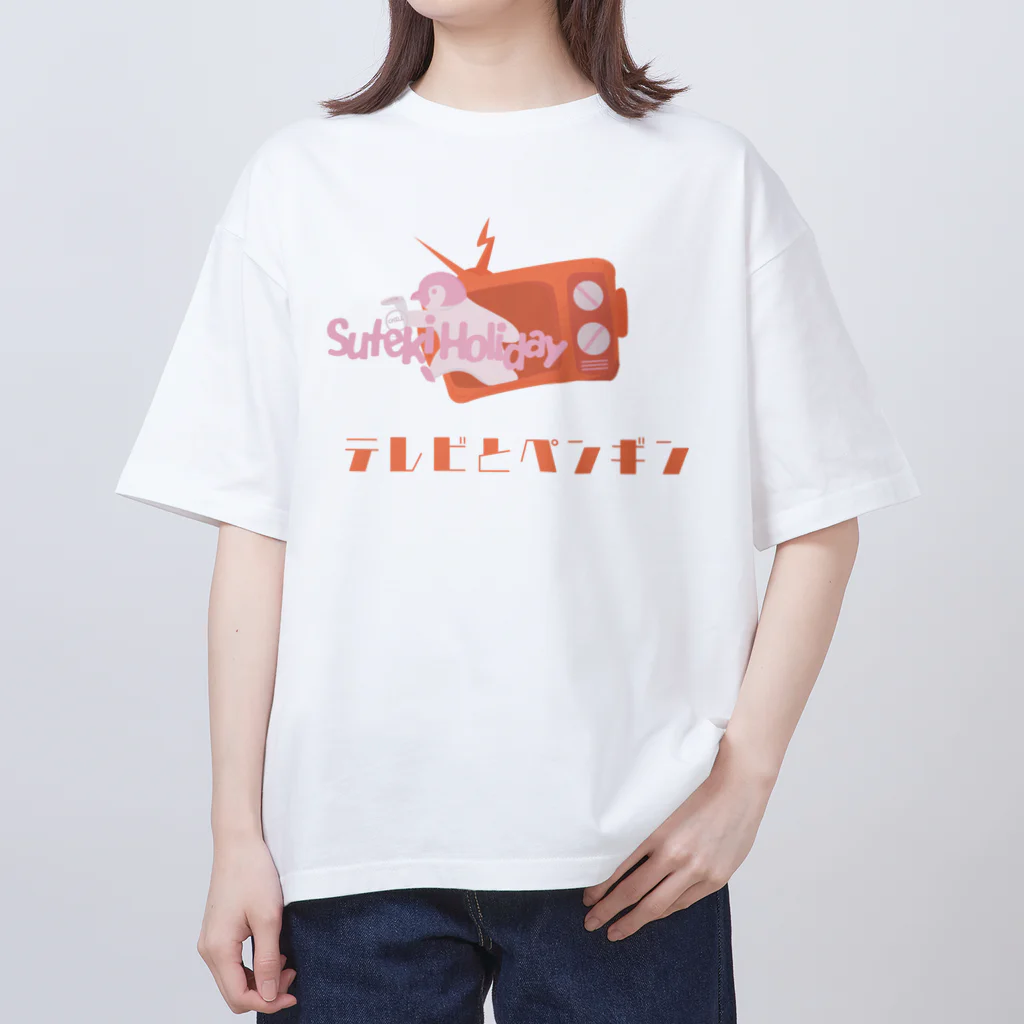 ステキ休日委員会（maehuri）の絵日記Tシャツ02 Oversized T-Shirt