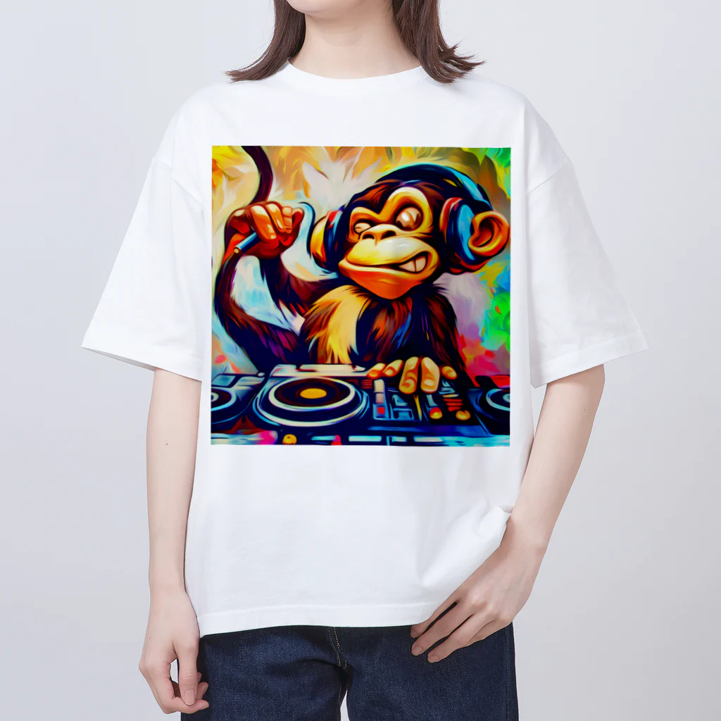 マッスルショッピングのDJさるくん オーバーサイズTシャツ