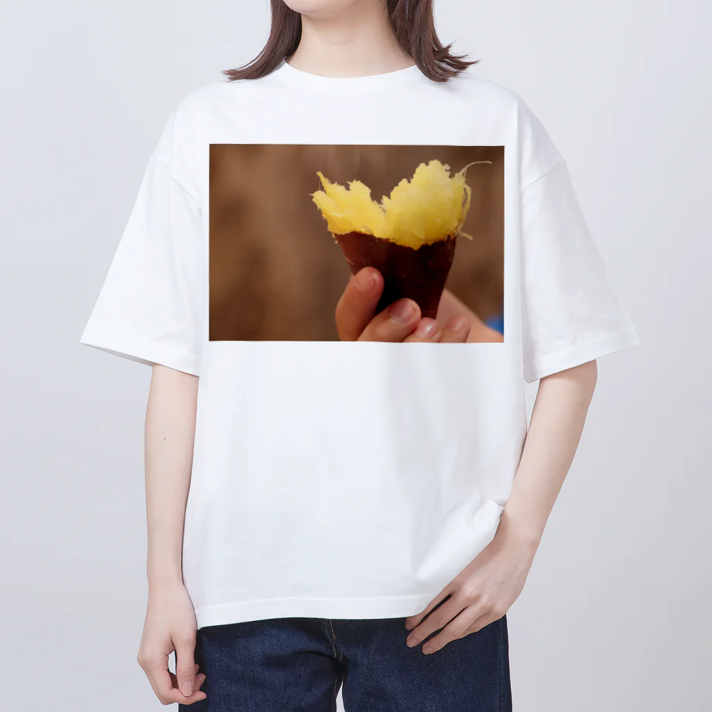 hanacoのあの時の焼き芋 オーバーサイズTシャツ