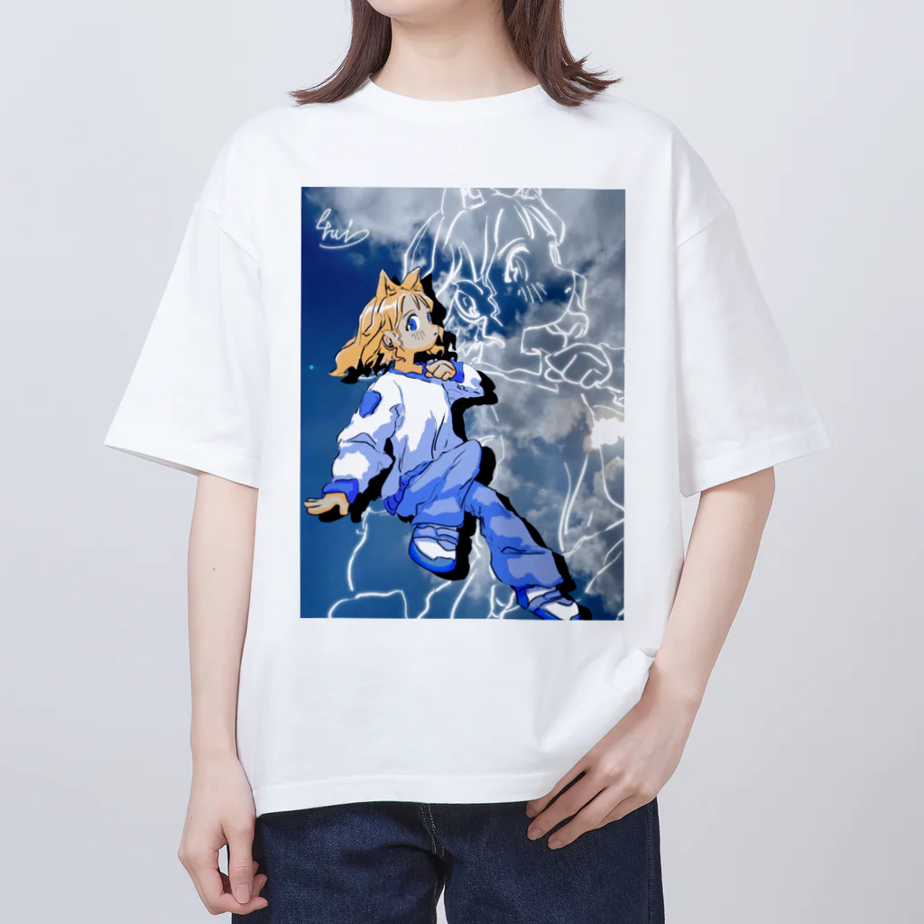 苔類のSoraneko オーバーサイズTシャツ