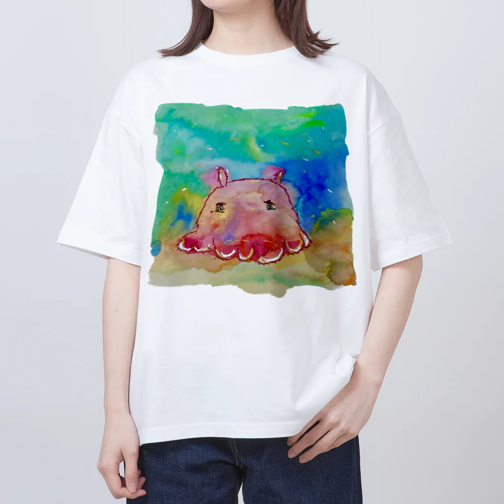 onmycolorの楽描き店のめんだぁこさん Oversized T-Shirt