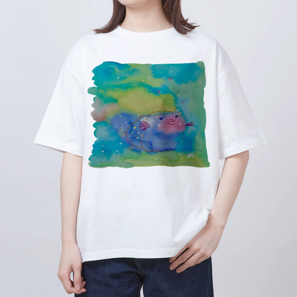 onmycolorの楽描き店のはこぷく代さん オーバーサイズTシャツ