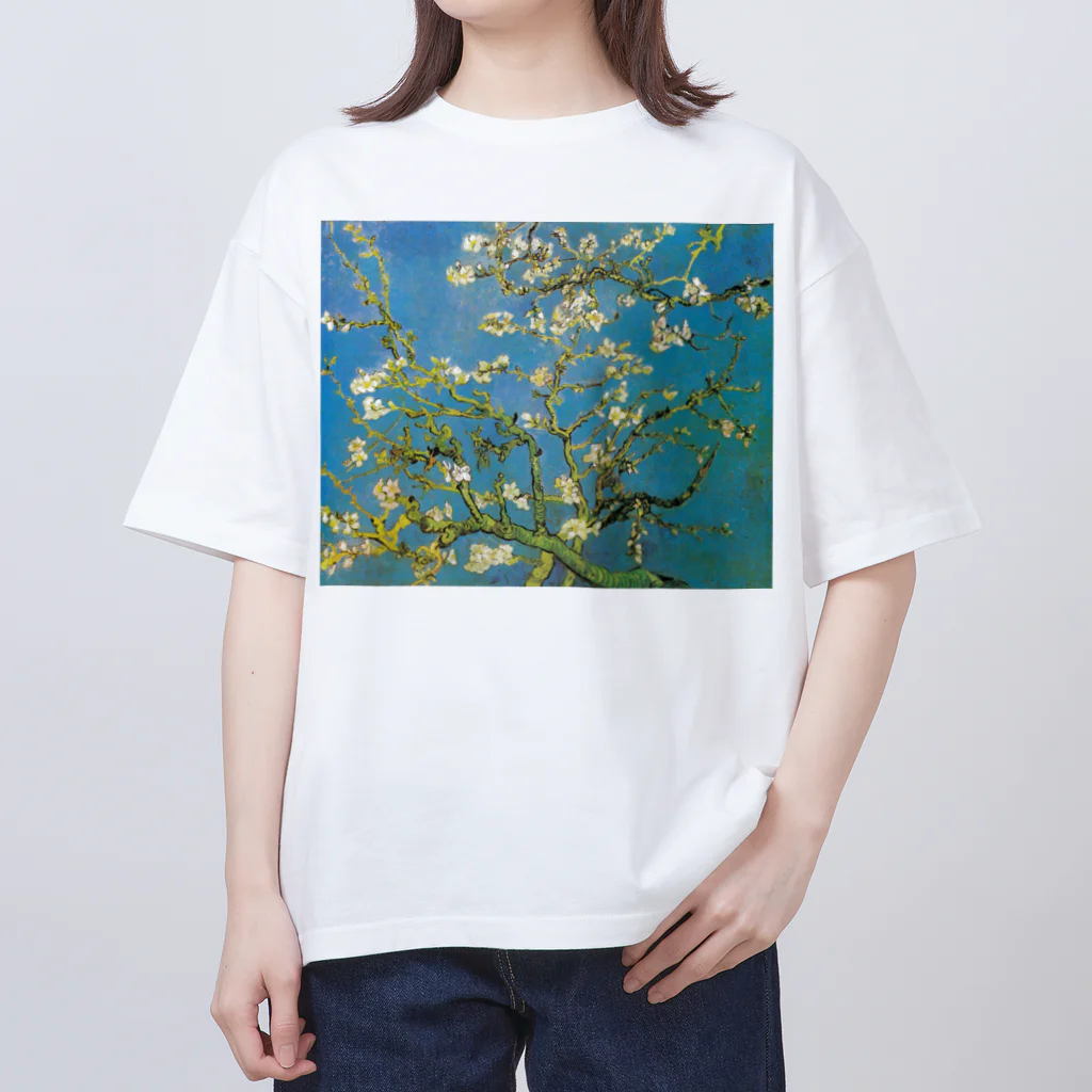 世界の名画館 SHOPのゴッホ「花咲くアーモンドの木の枝」 Oversized T-Shirt