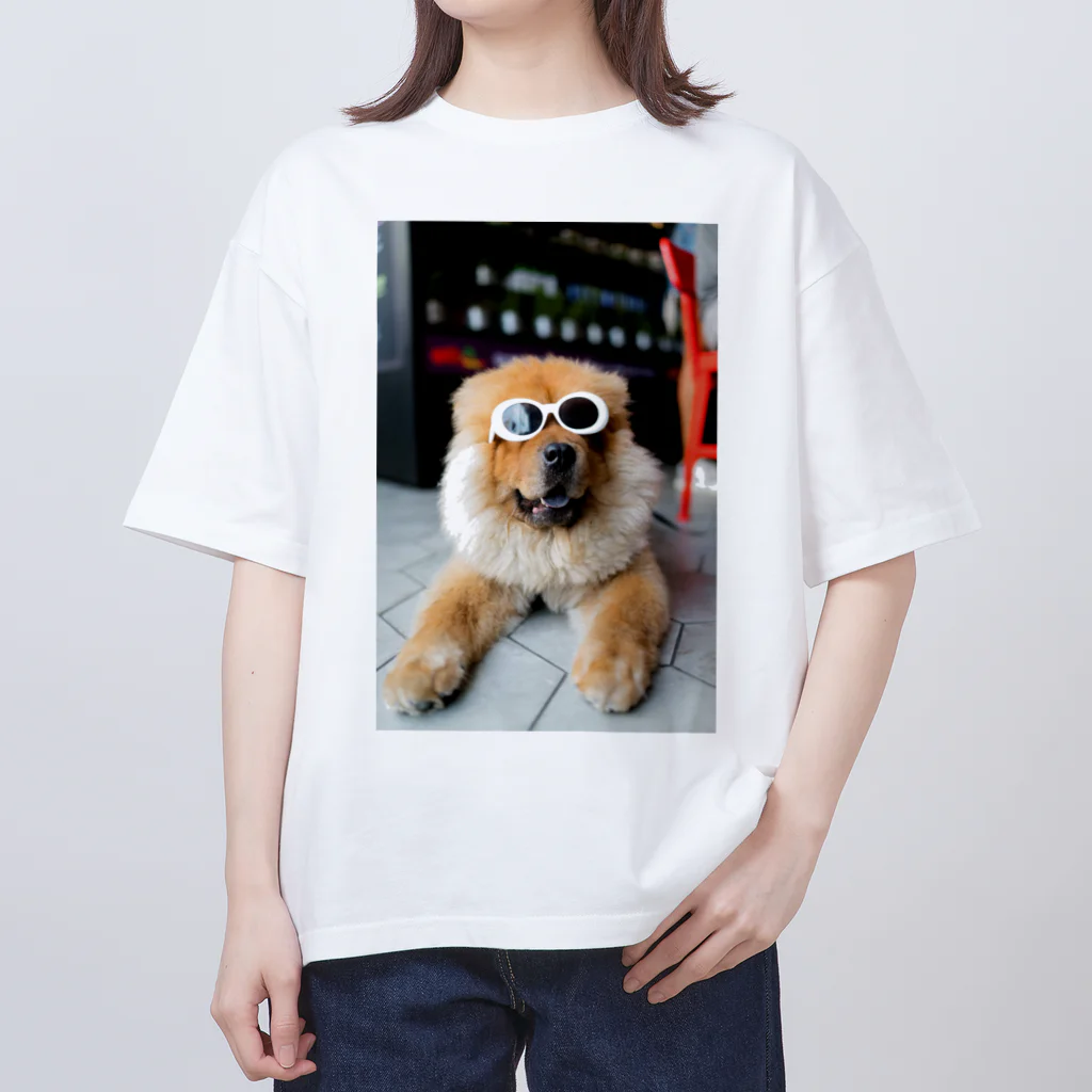 SHOP FUNNIMALSのクールなサングラスいっぬ オーバーサイズTシャツ