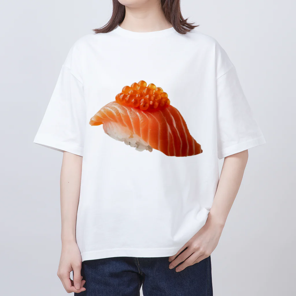 レコメンジャパン（Recommend-JAPAN）のLuxurious salmon roe sushi 「贅沢ないくらサーモン寿司」  オーバーサイズTシャツ