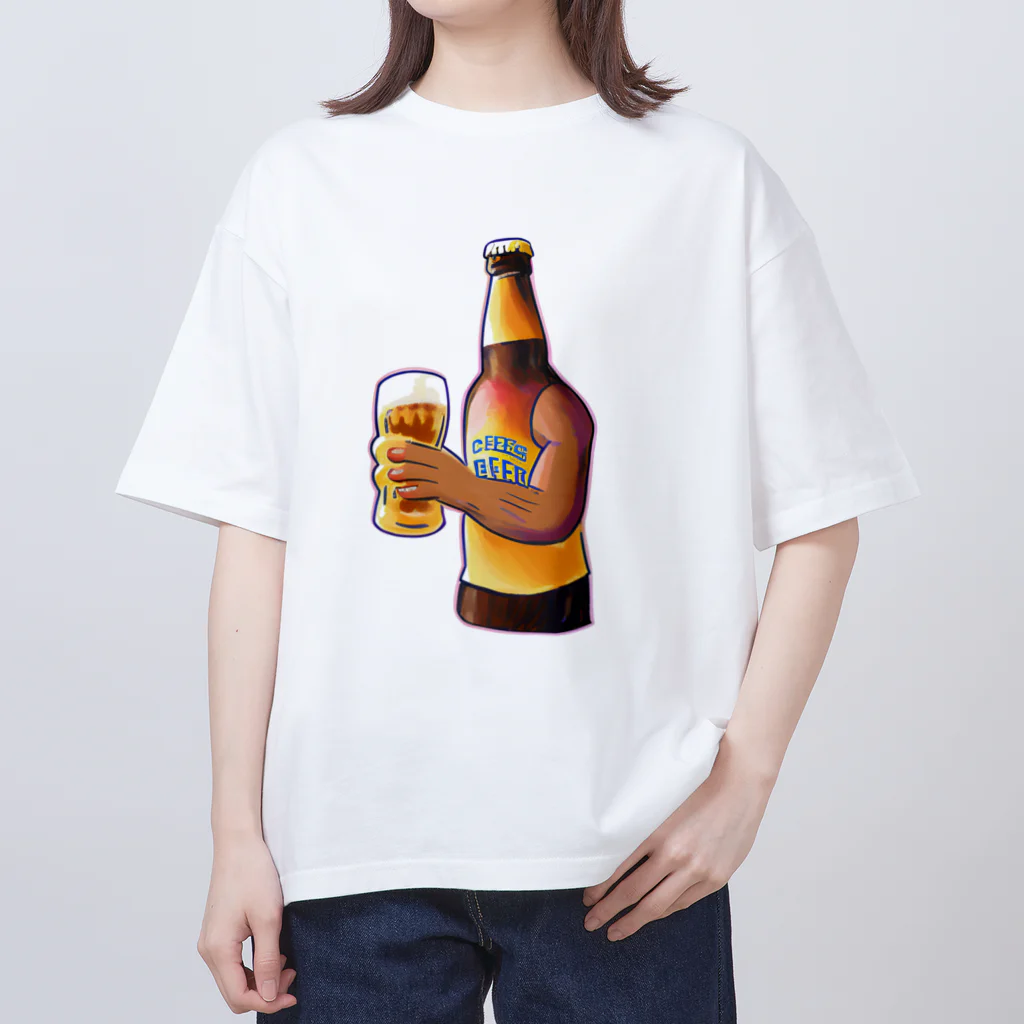 ssggrrのビール乾杯くん Oversized T-Shirt