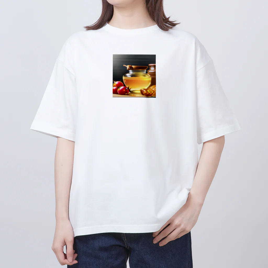 honeyショップのはちみつと果物 オーバーサイズTシャツ