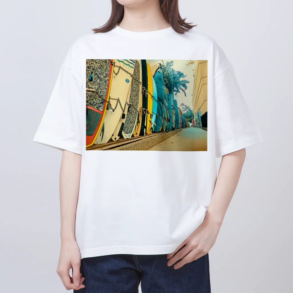 Tomomojiのハワイの裏通 Oversized T-Shirt