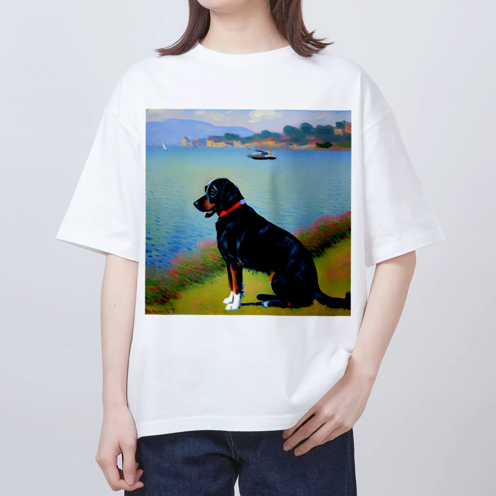 saroraのモネの犬 Oversized T-Shirt