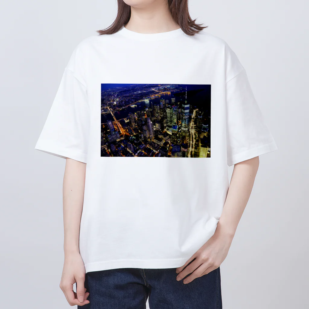 とある高校生が作ったグッズのニューヨーク市街地 Oversized T-Shirt