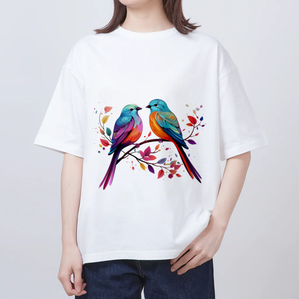 BunnyBloomのBirds in the Ramus Oversized T-Shirt