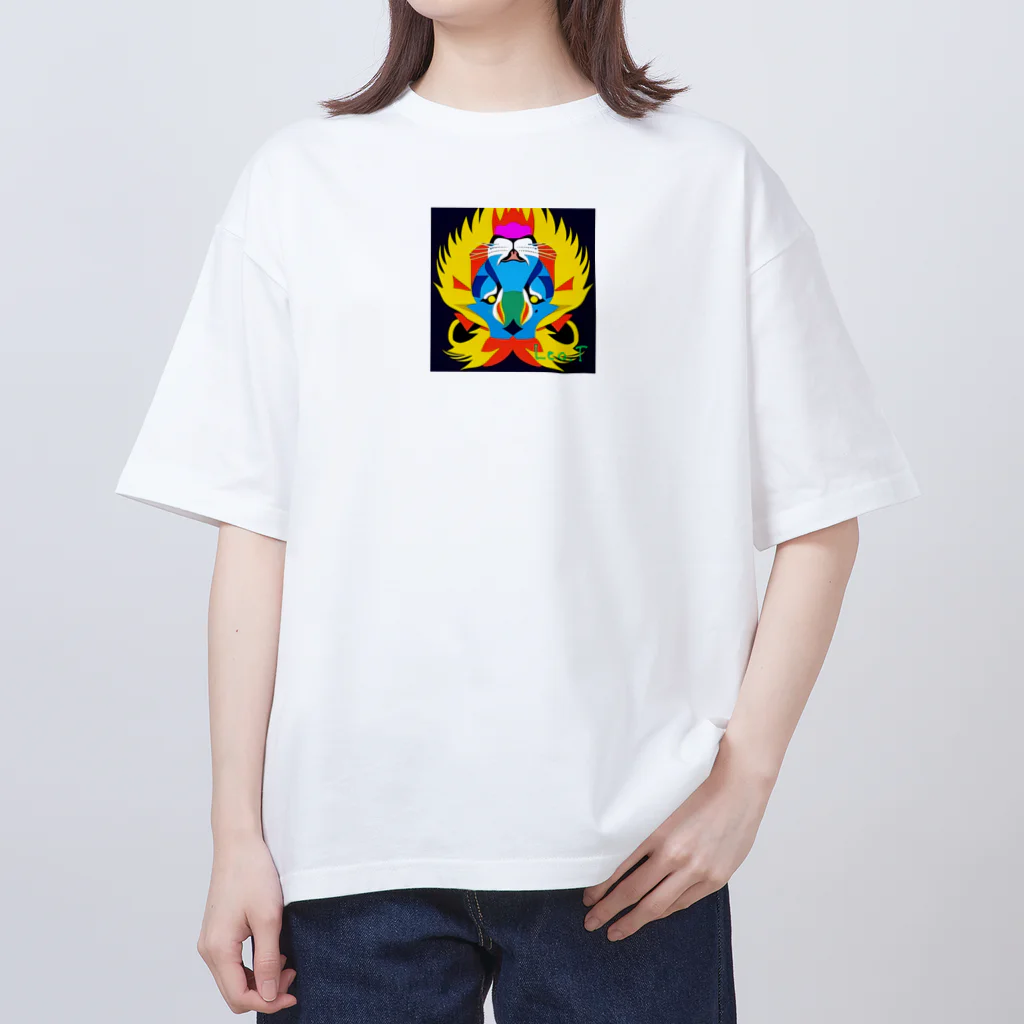 Leo.T Shopのライオンアート　Leo.T オーバーサイズTシャツ