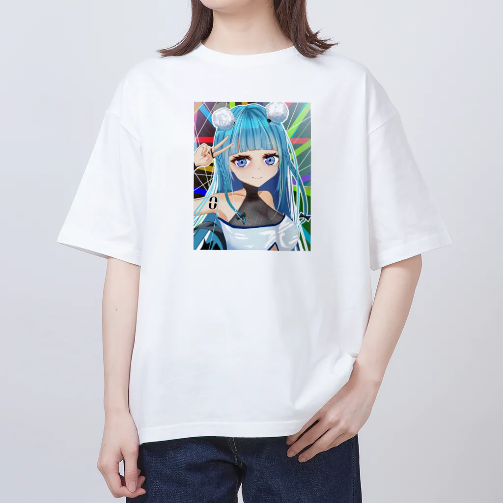 chicodeza by suzuriのピースガール オーバーサイズTシャツ