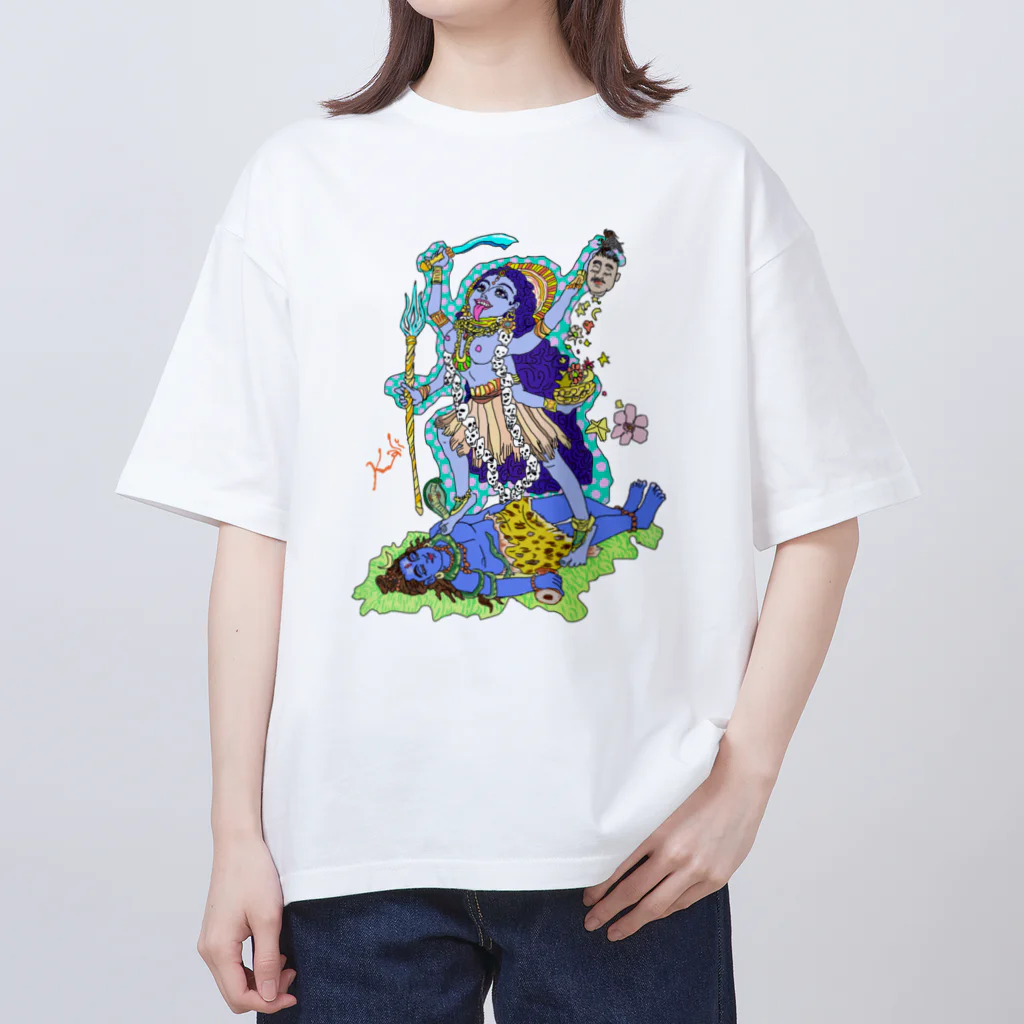 honhon180のカーリー女神 オーバーサイズTシャツ