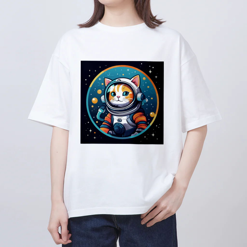 スペースキャットコレクションのコスモキャット オーバーサイズTシャツ