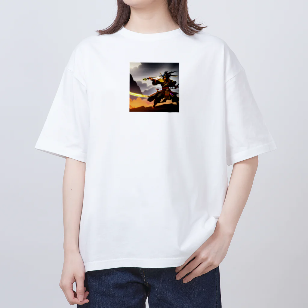 リコリコのサムライ オーバーサイズTシャツ