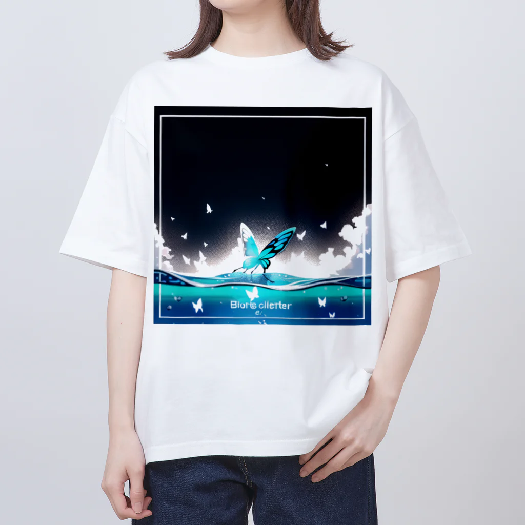 kota.の水面の蝶 オーバーサイズTシャツ