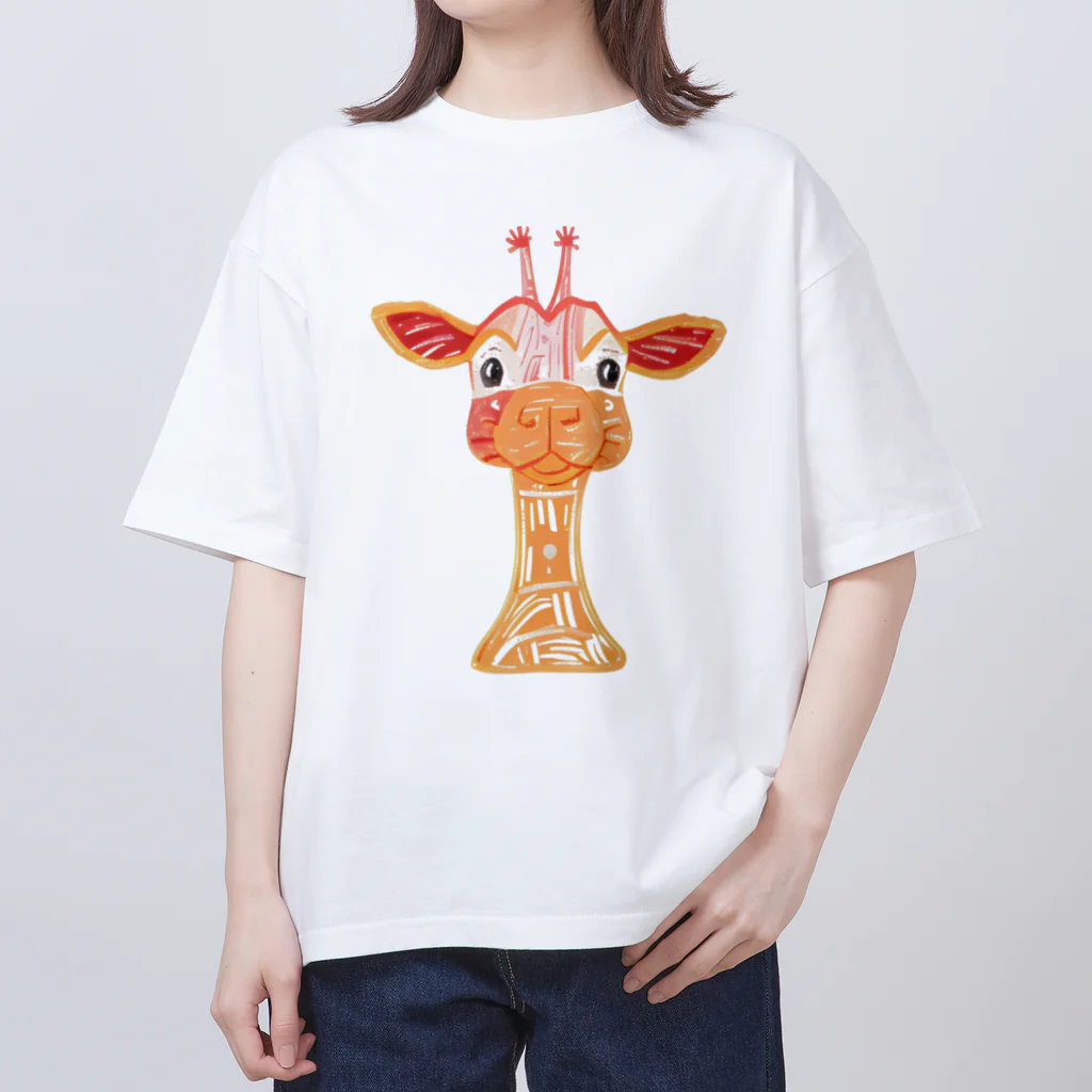 MUSASABI の笑うキリン Oversized T-Shirt