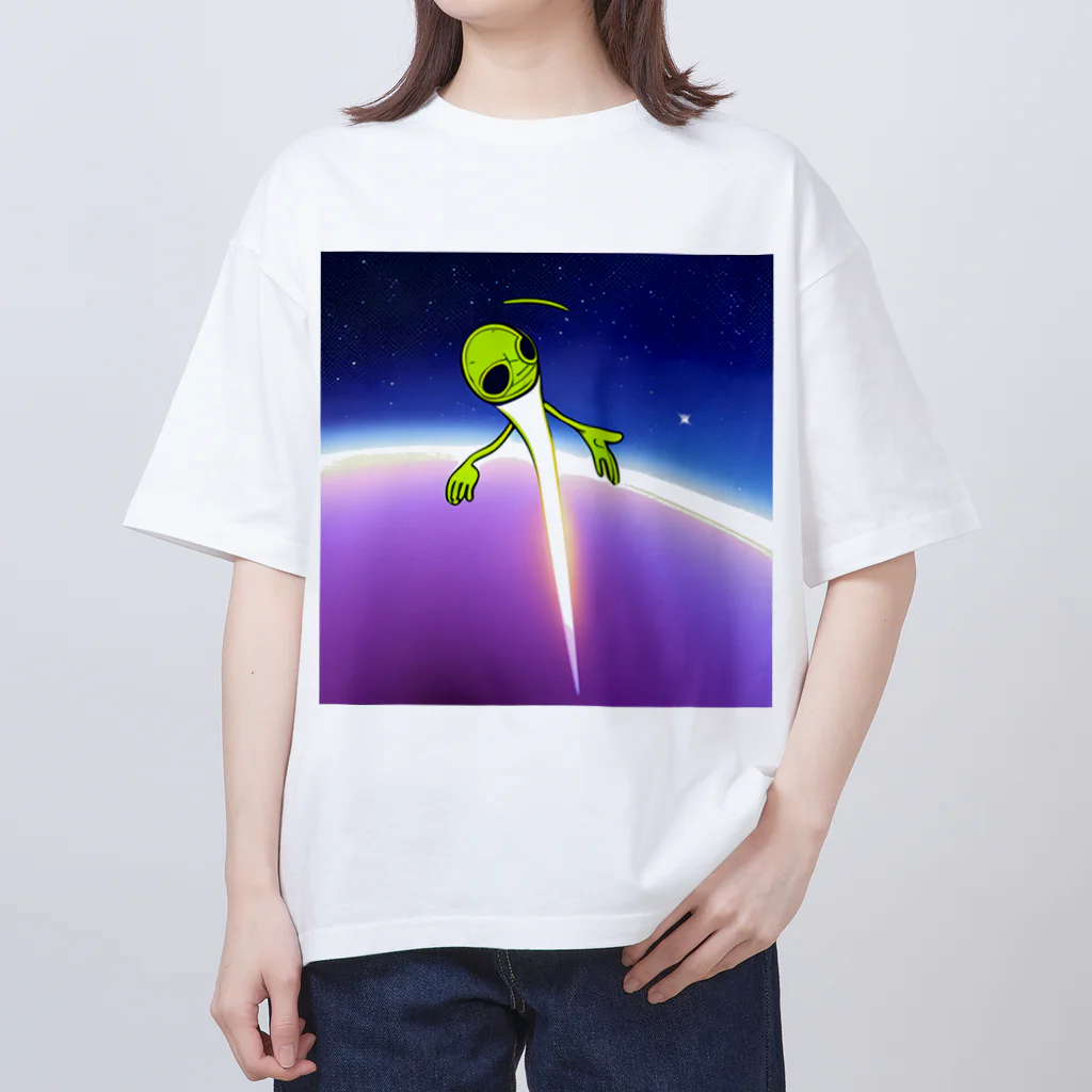 献血するドラキュラの宇宙人シリーズ オーバーサイズTシャツ