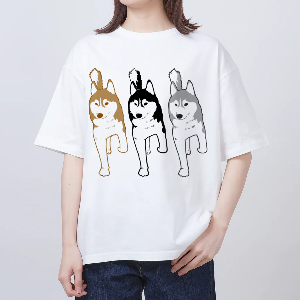 WANPU  by YUn.の３カラーのハスキー オーバーサイズTシャツ