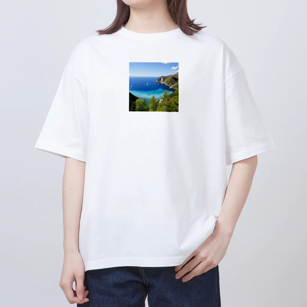 山田　太郎の海辺で　ゆったり　バカンス オーバーサイズTシャツ