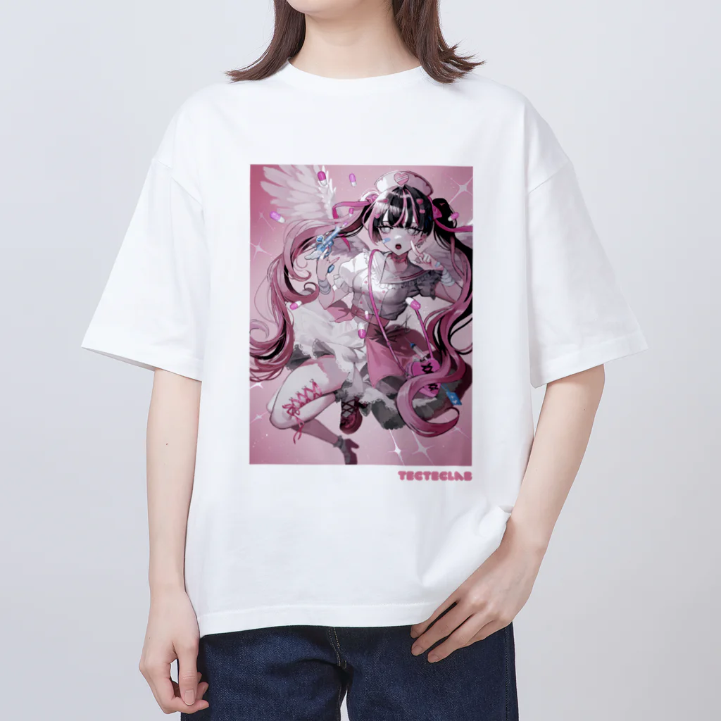 tekuteku_Labの魔法少女☆救済ちゃん オーバーサイズTシャツ