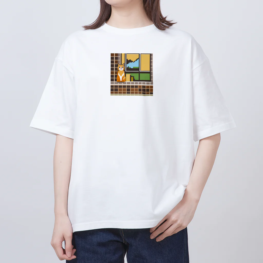 getprizeのドット絵の猫 Oversized T-Shirt