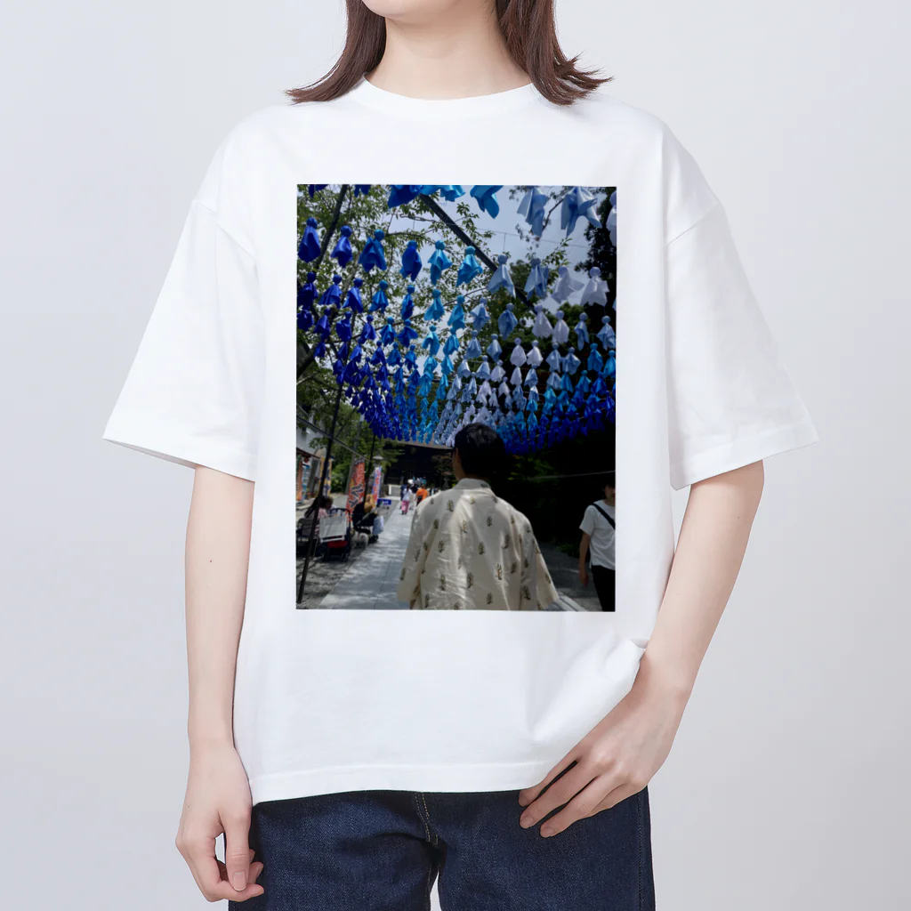 TAIYO 猫好きの後ろ姿イケメン彼氏風 Oversized T-Shirt