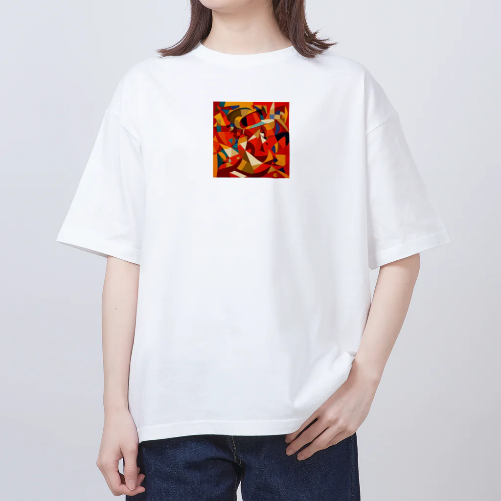 sagimoriの唐辛子アート オーバーサイズTシャツ