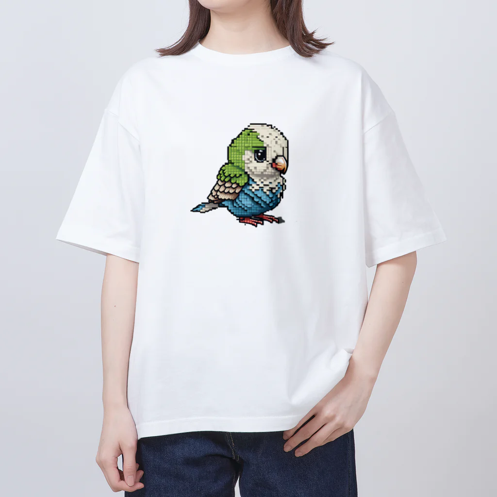 朱音琴音のドット絵のインコ２ Oversized T-Shirt