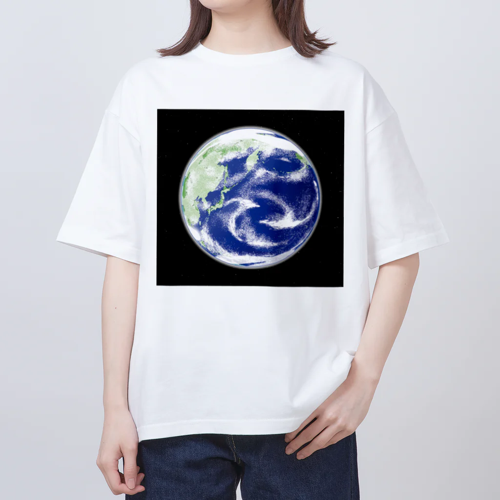 soundmobuの地球と星たち オーバーサイズTシャツ