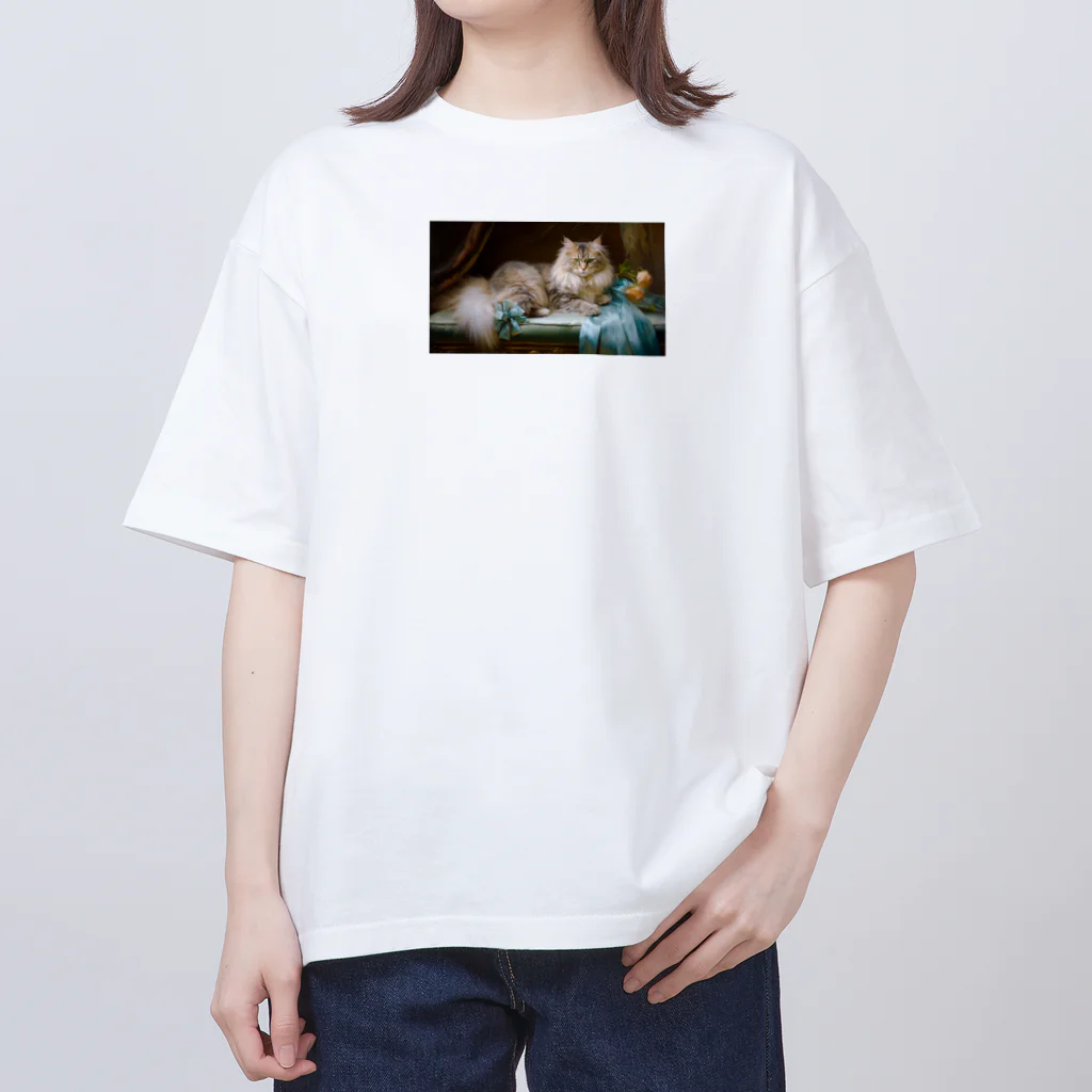 はんなり女史のおしゃれな猫 Oversized T-Shirt