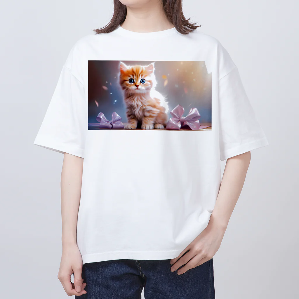 はんなり女史の夢見る猫 オーバーサイズTシャツ