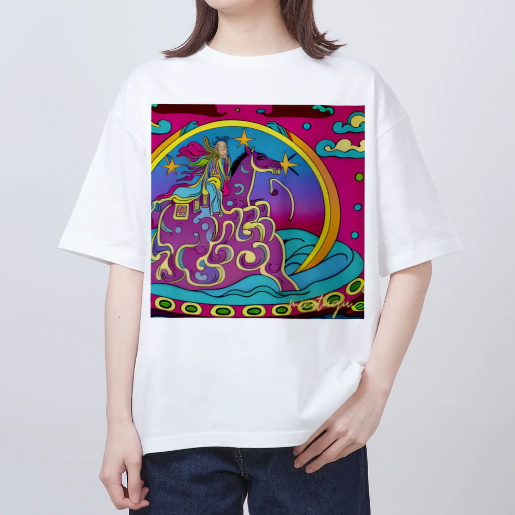 micotuguの派手な馬と和尚 Oversized T-Shirt