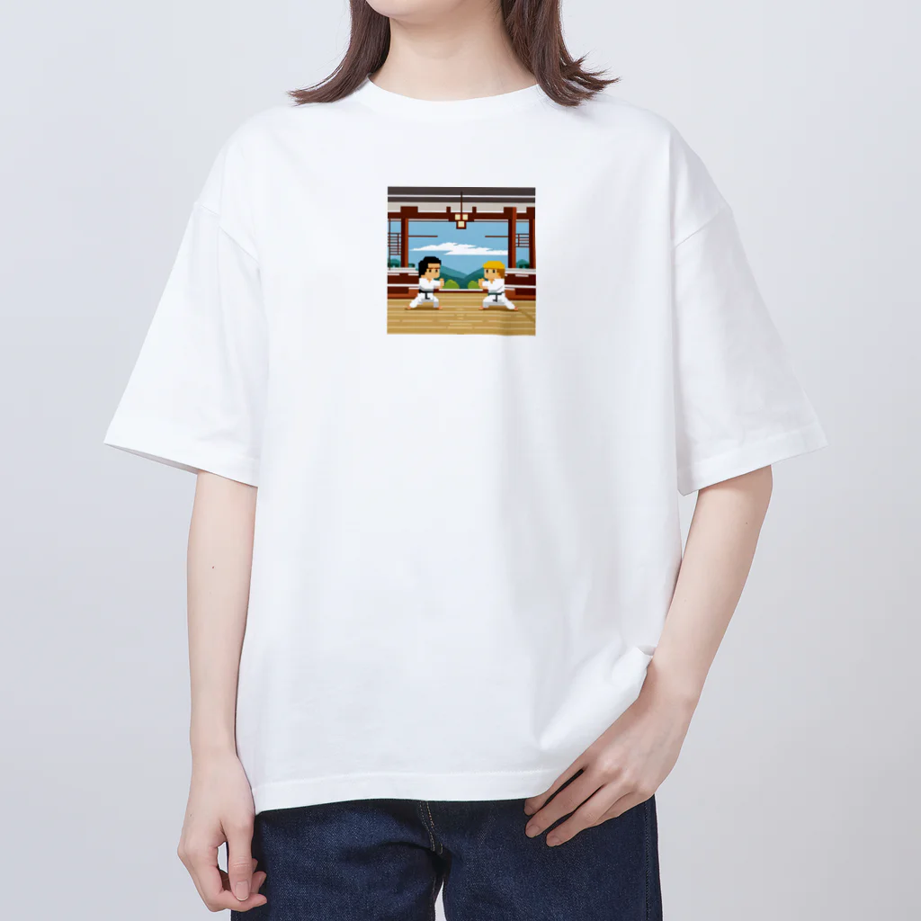 shibasannの格闘ゲーム中 オーバーサイズTシャツ