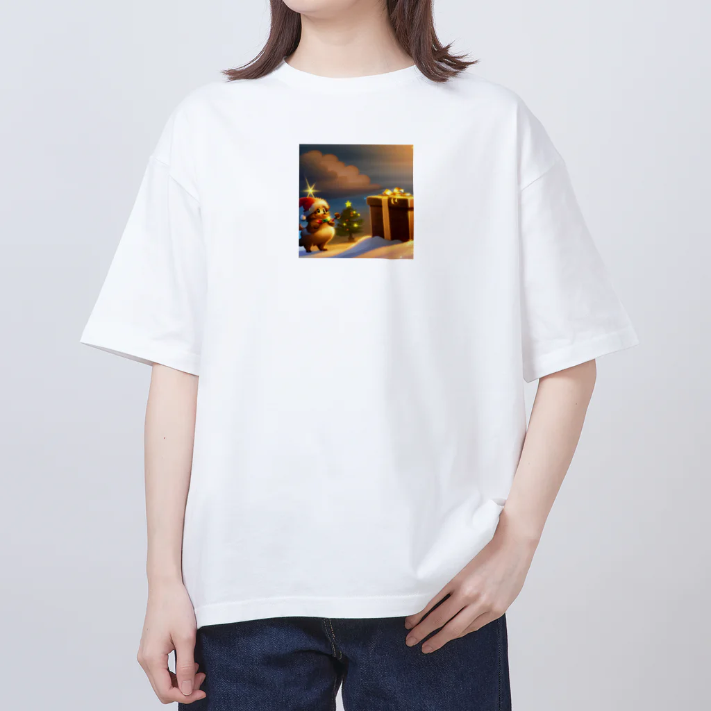 アートとデザインの魔法師けけの可愛いクリスマスのグッズ Oversized T-Shirt