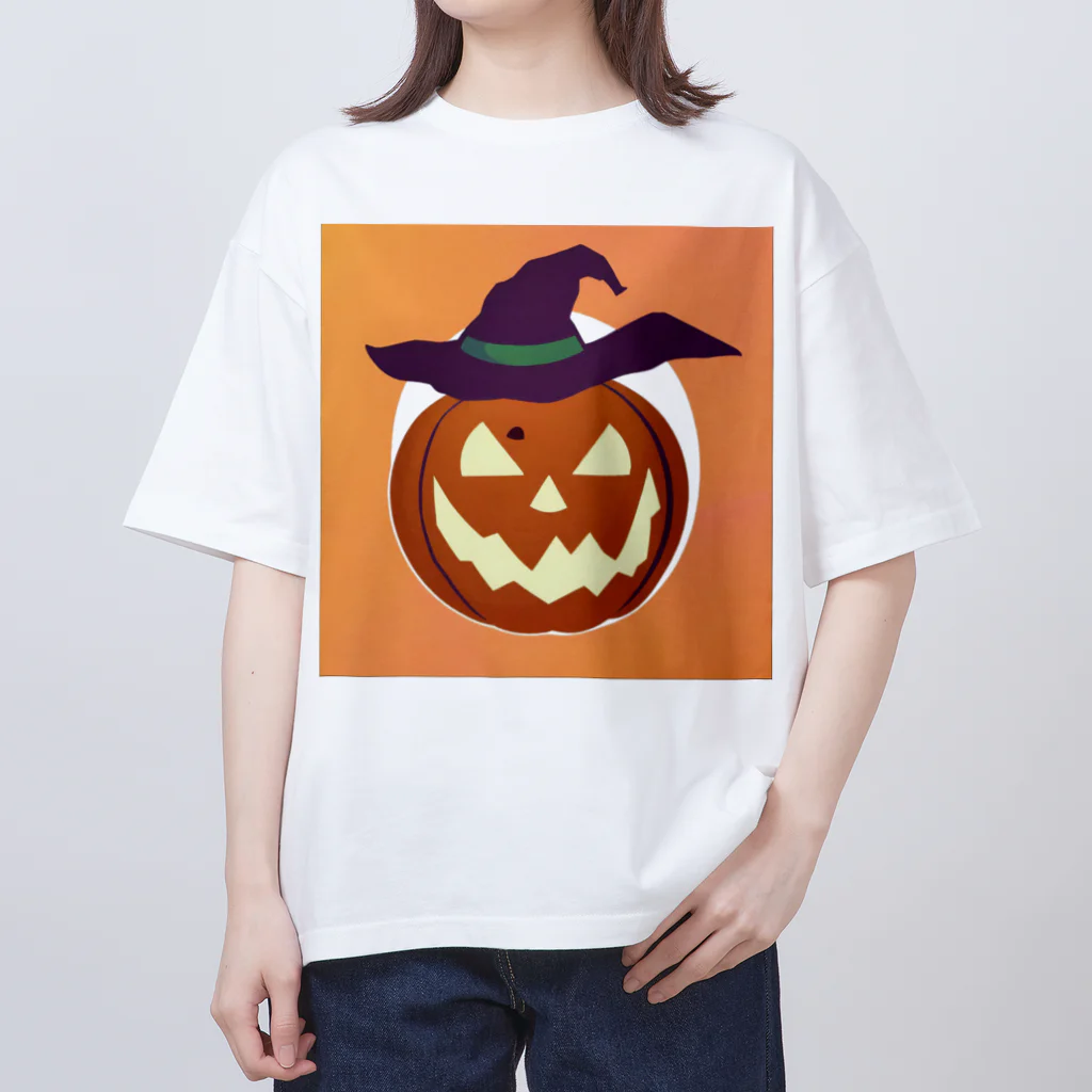 Papapapartyのハロウィンパンプキン Oversized T-Shirt