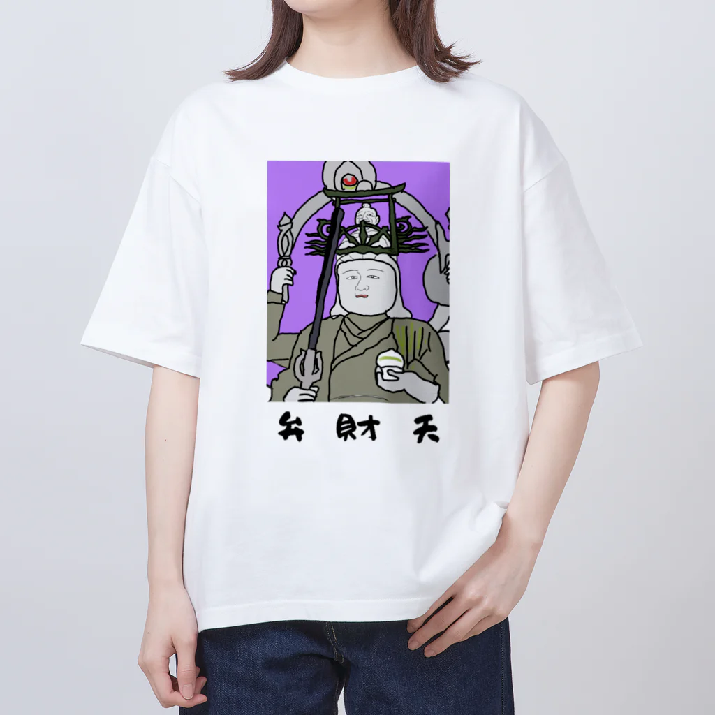 kazu_gの弁財天（切抜きロゴ/淡色グッズ用） オーバーサイズTシャツ