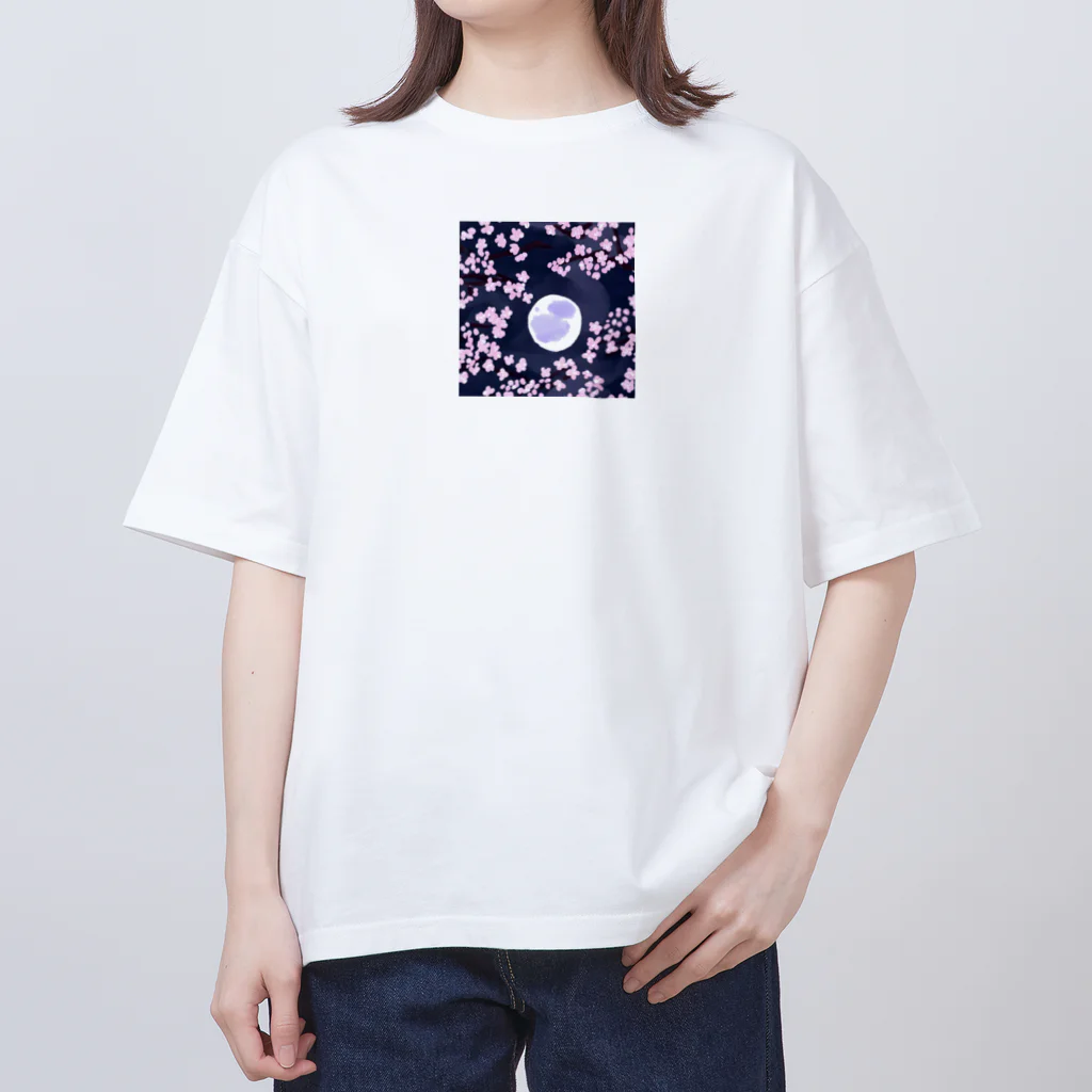 raran06の夜桜 Oversized T-Shirt