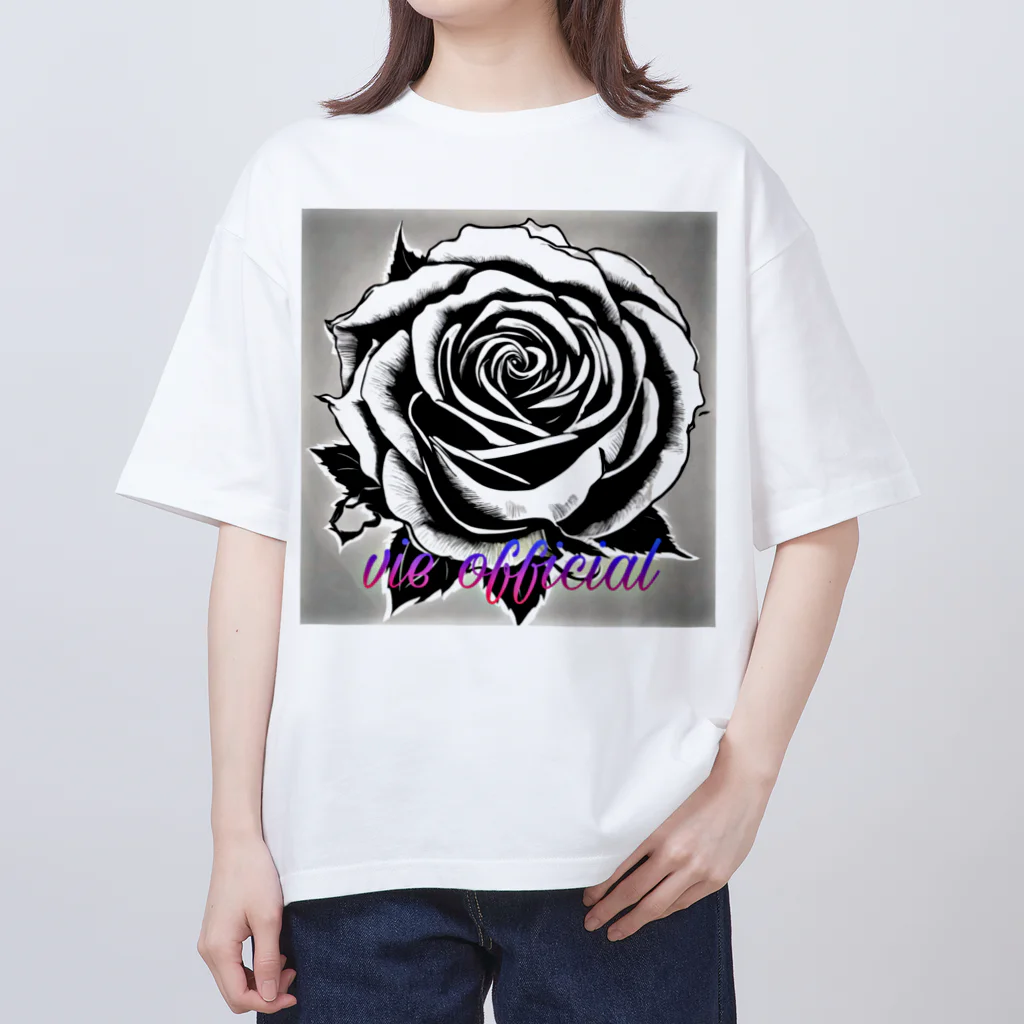 vieのBLACK_rose オーバーサイズTシャツ