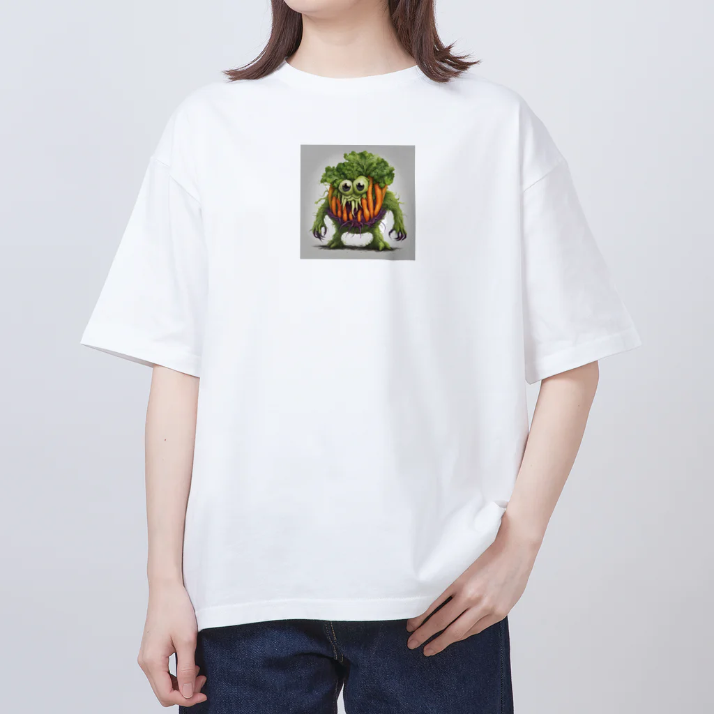 yasu_zatoの野菜の怪物 Oversized T-Shirt