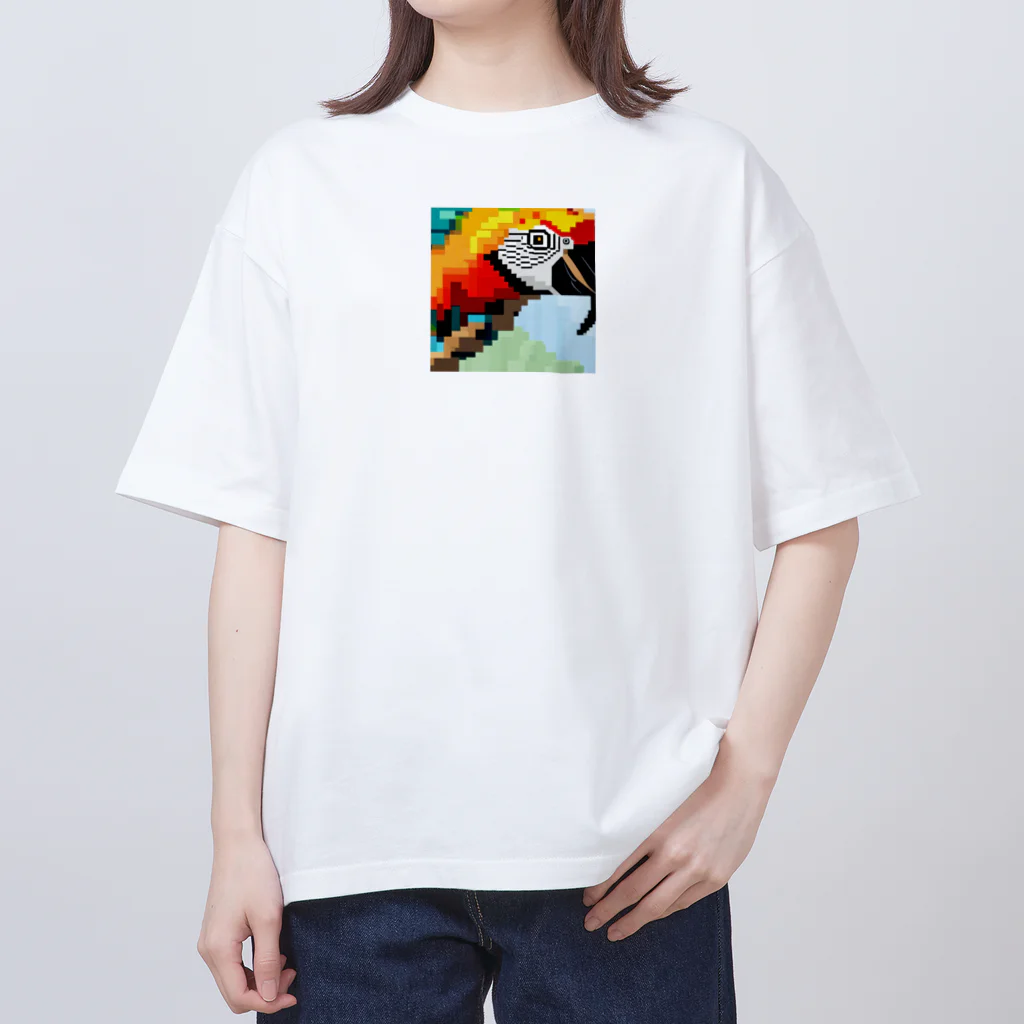 good★holidayのドット絵のオウム オーバーサイズTシャツ