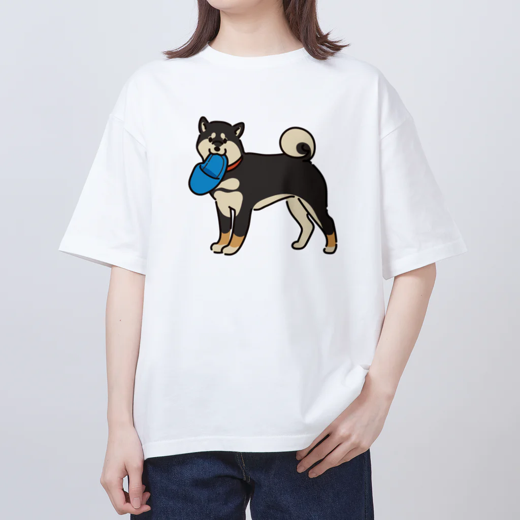  fufutto日和（ふふっとびより）のかまってほしい黒柴ただいま交渉中 オーバーサイズTシャツ