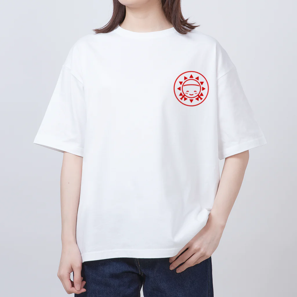 おさげのたいようのおさげのたいようロゴオーバーサイズTシャツ オーバーサイズTシャツ