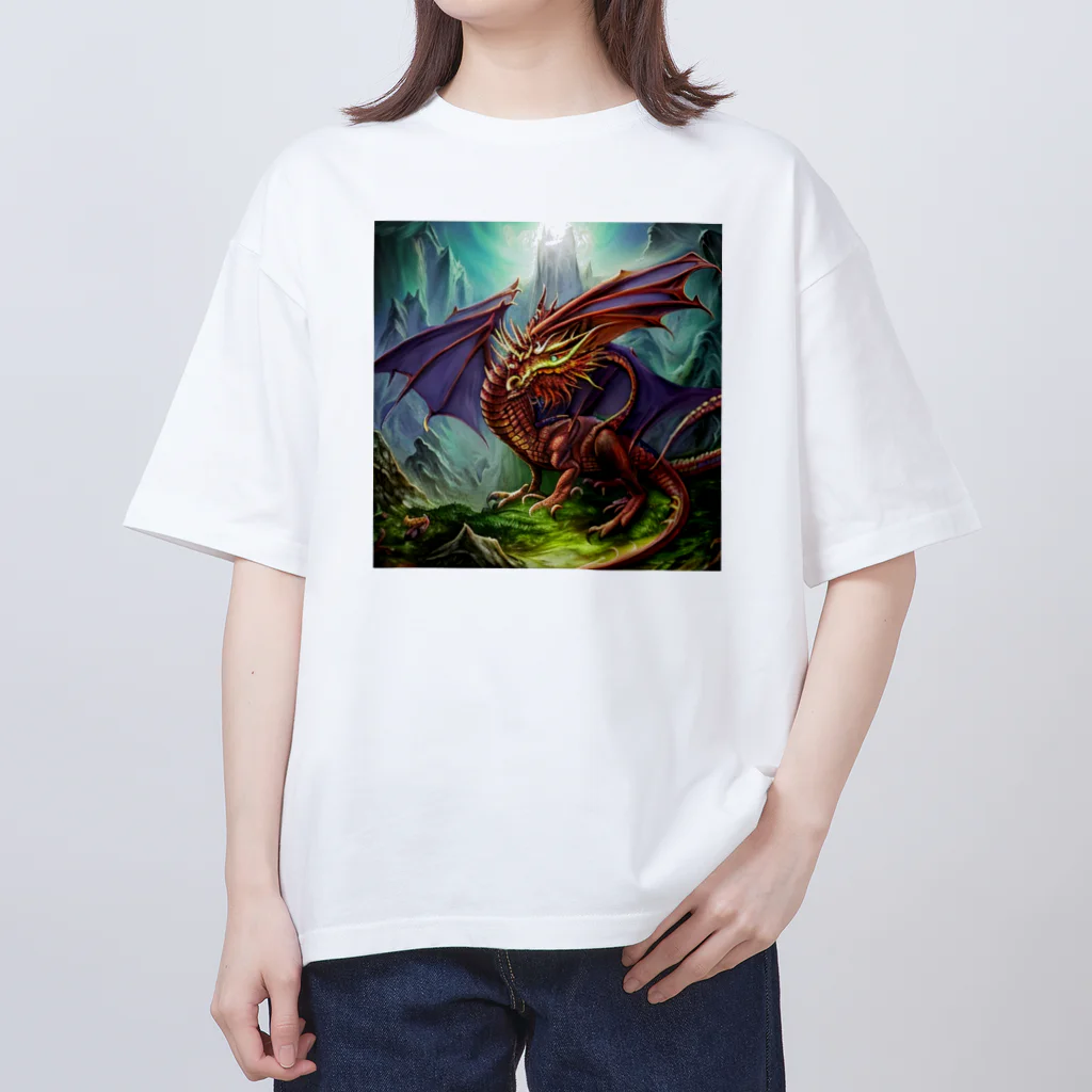 ohba1223の幻想的な龍 オーバーサイズTシャツ